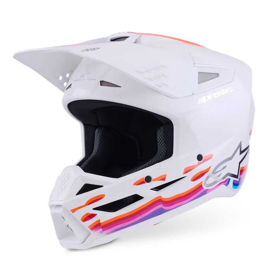Alpinestars 2026 SM3 Force Motocross Helmet White Glossy